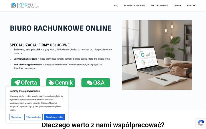 Screenshot of kpir50.pl