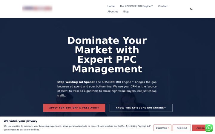 Screenshot of kpiscope.com