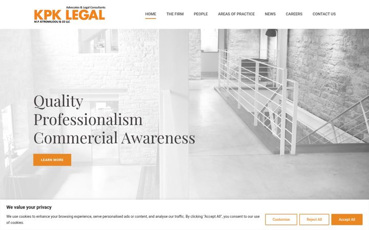 Screenshot of kpklegal.com