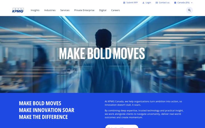 Screenshot of kpmg.ca