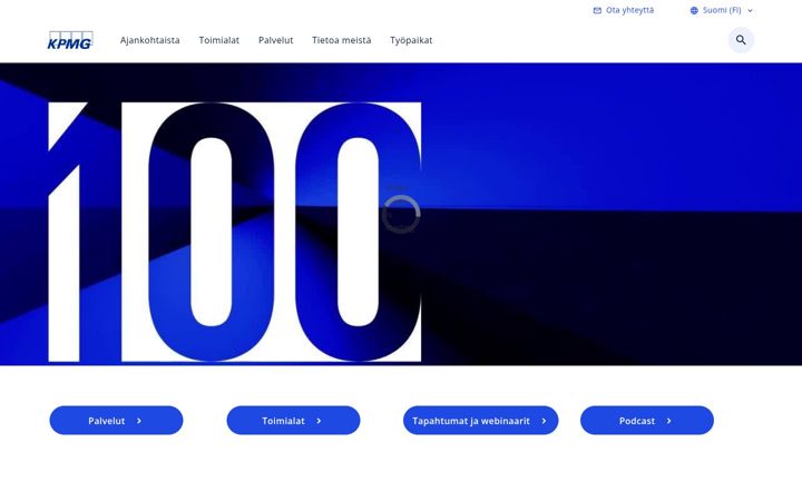 Screenshot of kpmg.fi