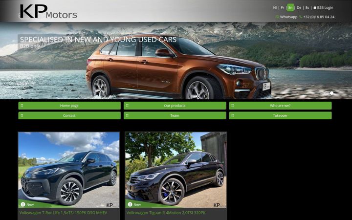 Screenshot of kpmotors.net