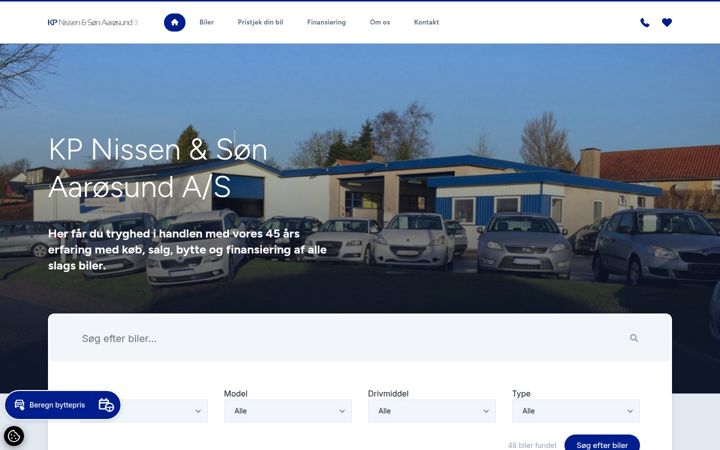 Screenshot of kpnissen.dk