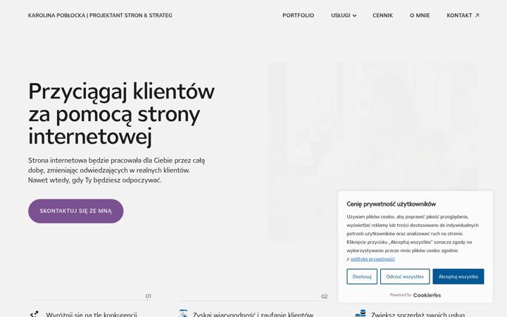Screenshot of kpoblockawebstudio.com