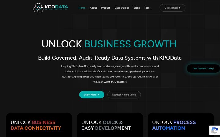 Screenshot of kpodata.com