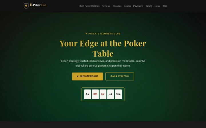 Screenshot of kpokerclub.com