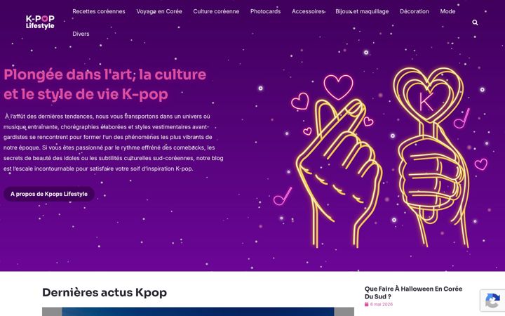 Screenshot of kpops-lifestyle.com