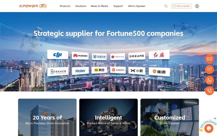 Screenshot of kpower.com