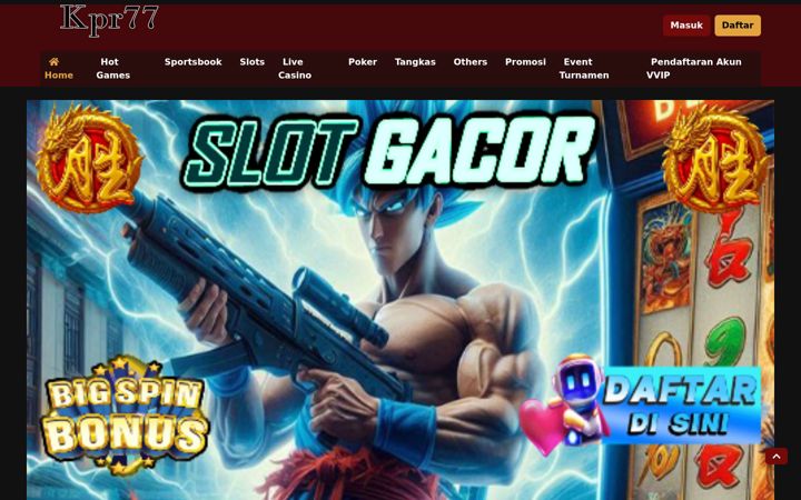 Screenshot of kpr77.com