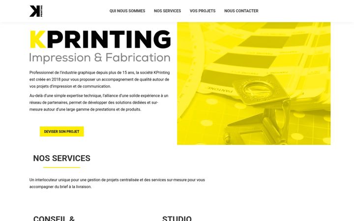 Screenshot of kprinting.fr