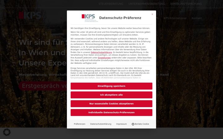 Screenshot of kps-partner.at