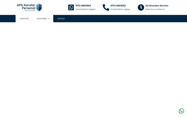 Screenshot of kps-sicherheit.de
