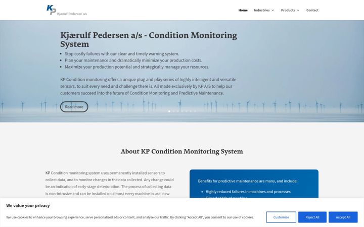 Screenshot of kpsensorsystems.com