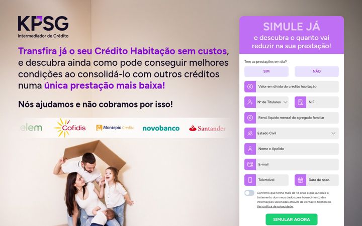 Screenshot of kpsg-credito.com