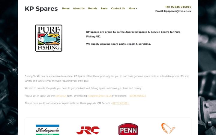 Screenshot of kpspares.co.uk