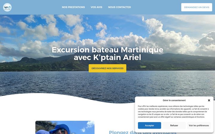 Screenshot of kptain-ariel.com