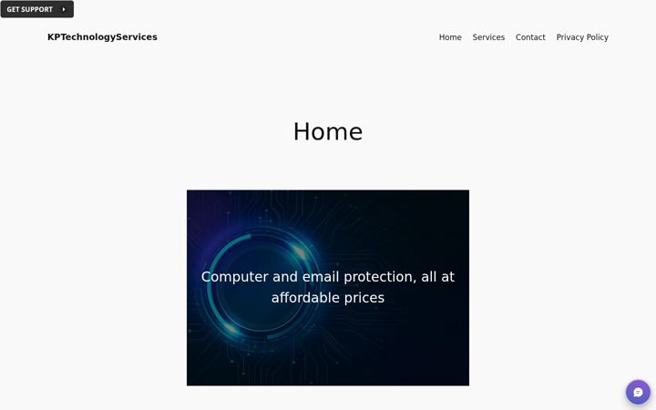 Screenshot of kptechnologyservices.com