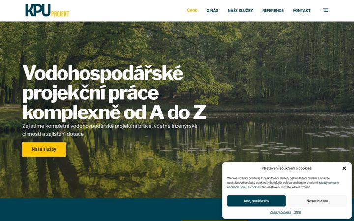 Screenshot of kpu-projekt.cz