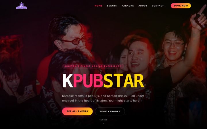 Screenshot of kpubstar.com