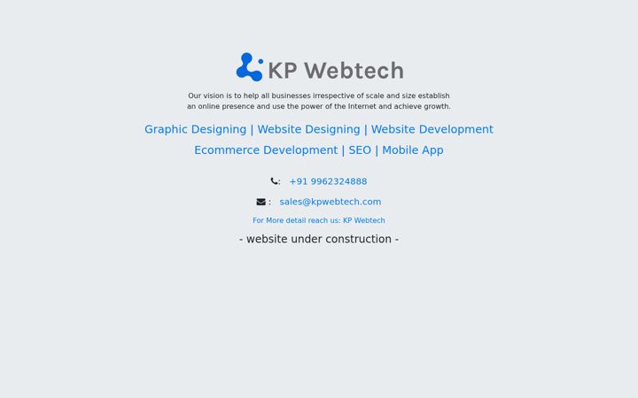 Screenshot of kpwebtech.in