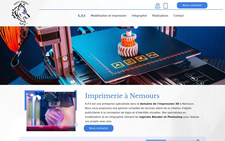 Screenshot of kpx-impression3d-communication.fr