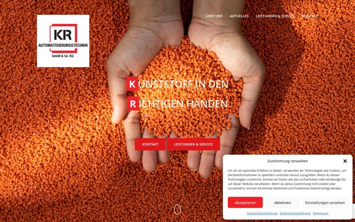 Screenshot of kr-automatisierungstechnik.de