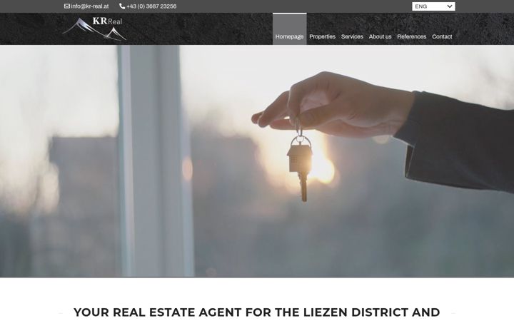 Screenshot of kr-real.at