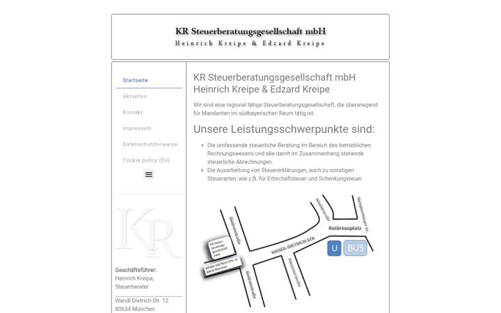 Screenshot of kr-steuer.de