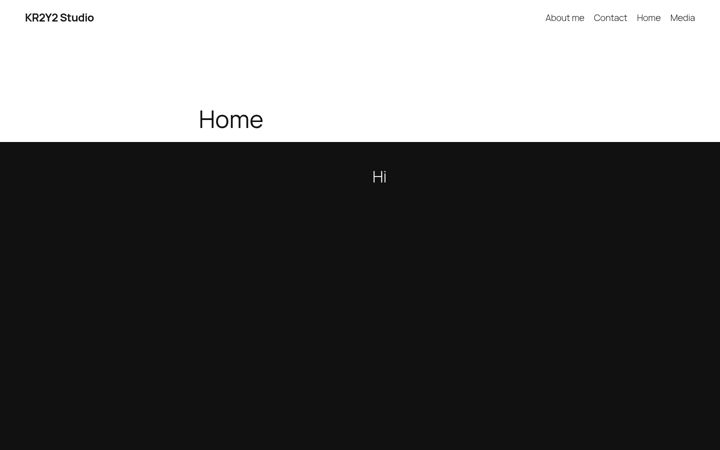 Screenshot of kr2y2studio.com