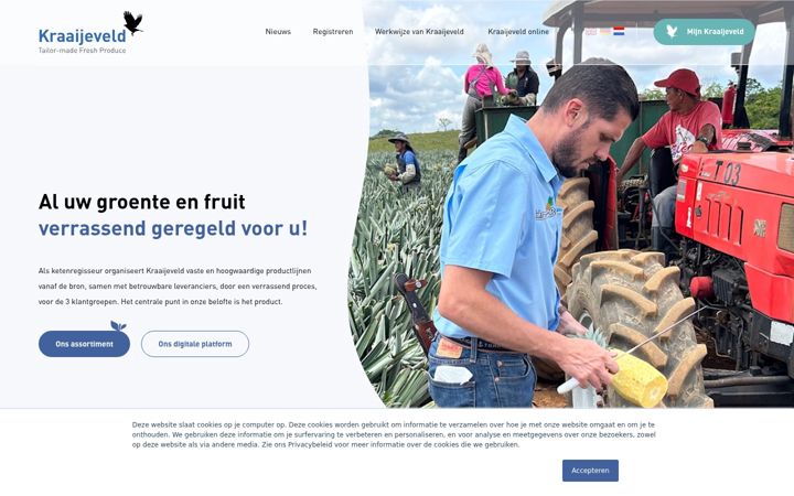 Screenshot of kraaijeveld.com