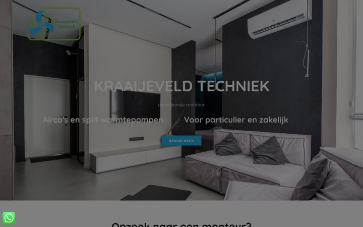 Screenshot of kraaijeveldtechniek.nl