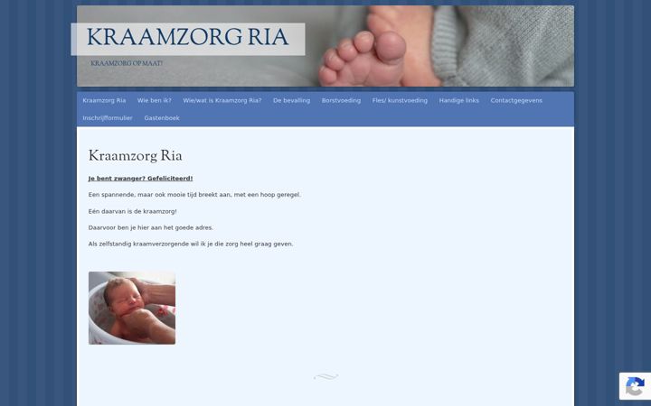 Screenshot of kraamzorgria.nl