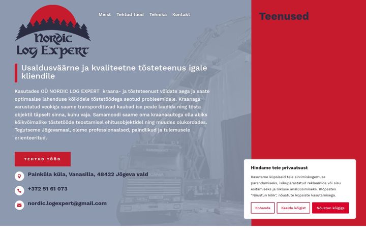 Screenshot of kraanateenus.eu