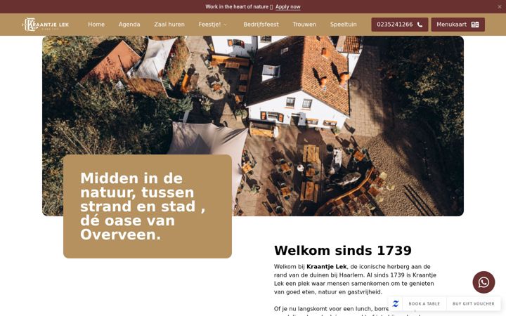 Screenshot of kraantjelek.nl