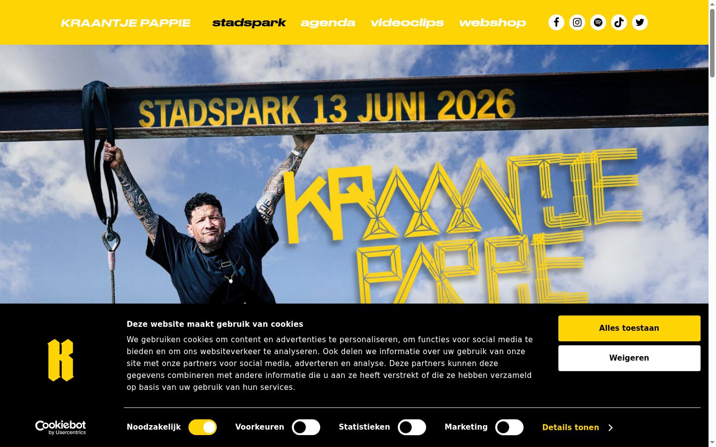 Zrzut ekranu banera zgody wyświetlanego przed jakąkolwiek interakcją