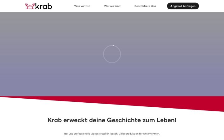 Screenshot of krab.de