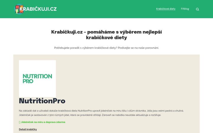Screenshot of krabickuji.cz