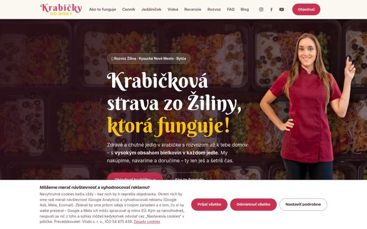 Screenshot of krabickyodbibky.sk