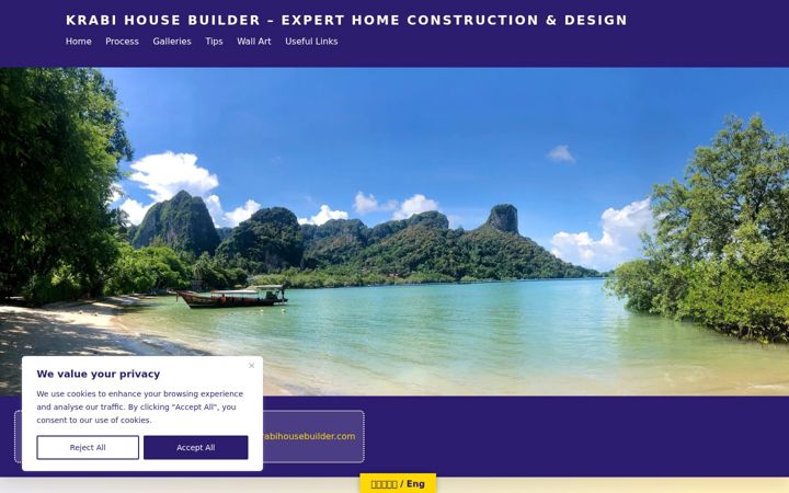 Screenshot of krabihousebuilder.com