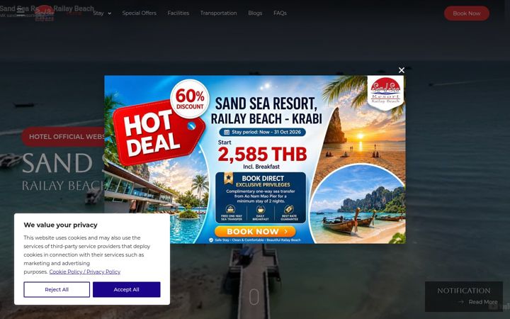 Screenshot of krabisandsea.com
