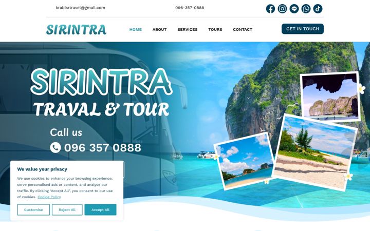 Screenshot of krabisrtravel.com