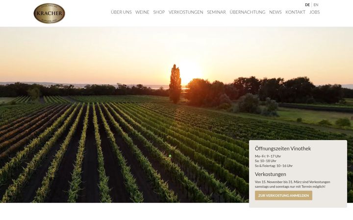 Screenshot of kracher.at