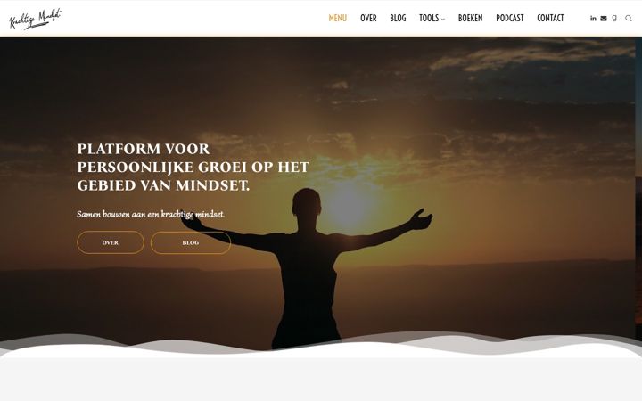 Screenshot of krachtigemindset.nl