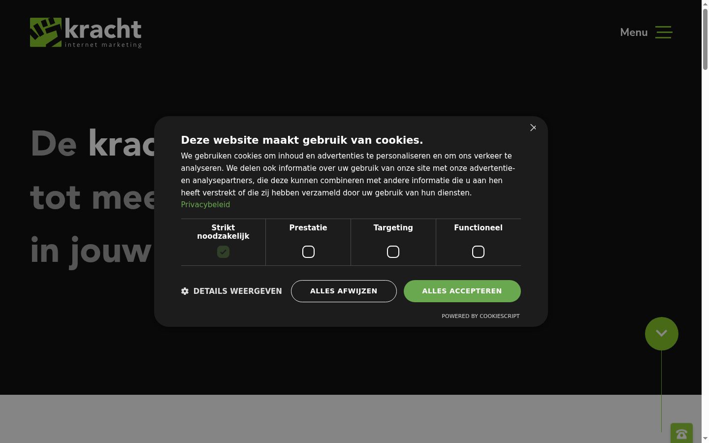 Zrzut ekranu banera zgody wyświetlanego przed jakąkolwiek interakcją