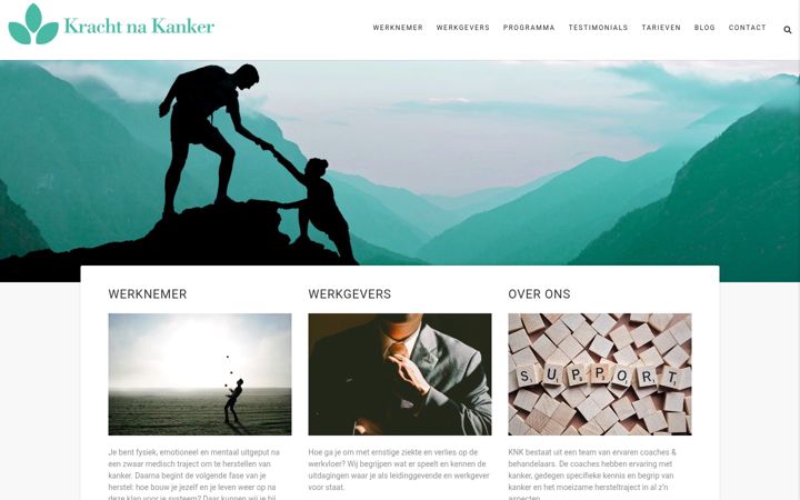 Screenshot of krachtnakanker.com