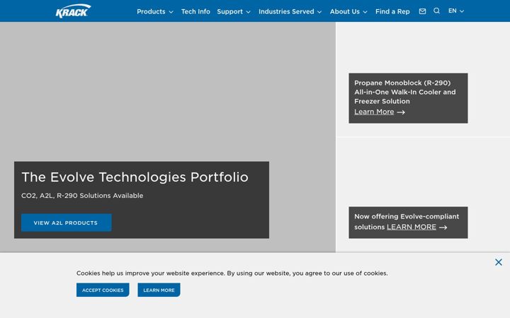 Screenshot of krack.com