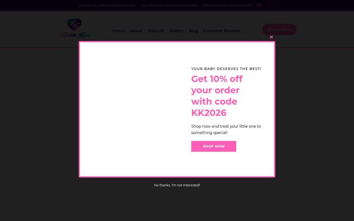 Screenshot of kraddlekare.com