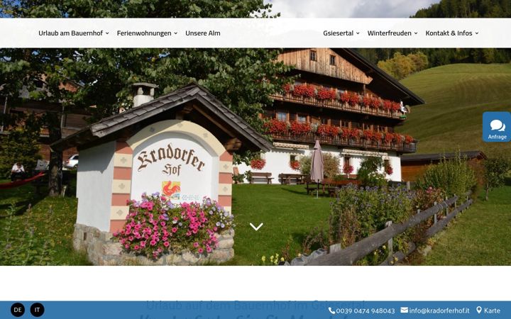 Screenshot of kradorferhof.it