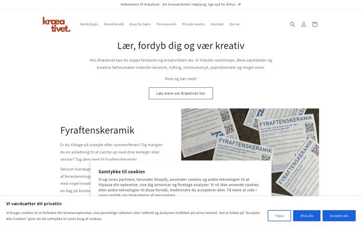 Screenshot of kraeativet.dk