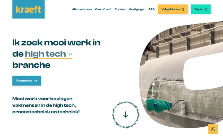 Screenshot of kraeft.nl